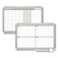 Magnetic Dry Erase Calendar Board, 12 Month, 36 X 24, White Surface, Silver Aluminum Frame