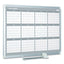 Magnetic Dry Erase Calendar Board, 12 Month, 36 X 24, White Surface, Silver Aluminum Frame