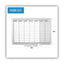 Magnetic Dry Erase Calendar Board, Weekly Calendar, 36 X 24, White Surface, Silver Aluminum Frame