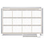 Magnetic Dry Erase Calendar Board, Weekly Calendar, 36 X 24, White Surface, Silver Aluminum Frame