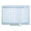 Magnetic Dry Erase Calendar Board, One Month, 36 X 24, White Surface, Silver Aluminum Frame