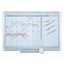 Magnetic Dry Erase Calendar Board, One Month, 36 X 24, White Surface, Silver Aluminum Frame