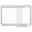 Magnetic Dry Erase Calendar Board, One Month, 36 X 24, White Surface, Silver Aluminum Frame
