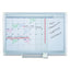 Magnetic Dry Erase Calendar Board, One Month, 48 X 36, White Surface, Silver Aluminum Frame