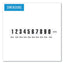 Interchangeable Magnetic Board Accessories, Numbers, Black, 0.75"h