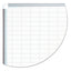 Gridded Magnetic Steel Dry Erase Planning Board With Accessories, 1 X 2 Grid, 36 X 24, White Surface, Silver Aluminum Frame