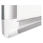 Gridded Magnetic Steel Dry Erase Planning Board, 2 X 3 Grid, 48 X 36, White Surface, Silver Aluminum Frame