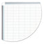 Gridded Magnetic Steel Dry Erase Planning Board, 2 X 3 Grid, 48 X 36, White Surface, Silver Aluminum Frame