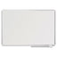 Ruled Magnetic Steel Dry Erase Planning Board, 48 X 36, White Surface, Silver Aluminum Frame