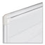 Ruled Magnetic Steel Dry Erase Planning Board, 48 X 36, White Surface, Silver Aluminum Frame