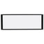Cubicle Workstation Dry Erase Board, 36 X 18, White Surface, Black Aluminum Frame