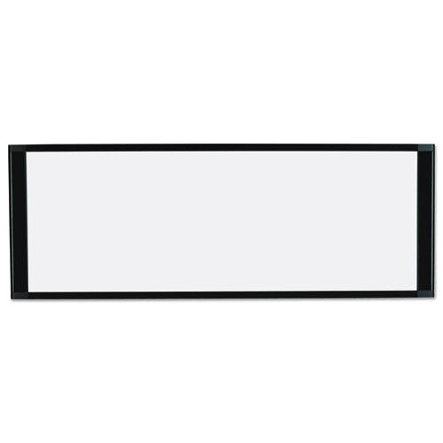 Cubicle Workstation Dry Erase Board, 36 X 18, White Surface, Black Aluminum Frame