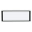 Cubicle Workstation Dry Erase Board, 36 X 18, White Surface, Black Aluminum Frame
