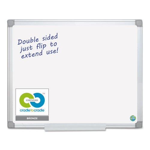 Earth Silver Easy Clean Dry Erase Boards, 96 X 48, White Surface, Silver Aluminum Frame