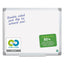 Earth Silver Easy-clean Dry Erase Board, Reversible, 72 X 48, White Surface, Silver Aluminum Frame