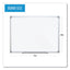 Earth Silver Easy-clean Dry Erase Board, Reversible, 72 X 48, White Surface, Silver Aluminum Frame
