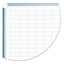 Gridded Magnetic Steel Dry Erase Planning Board With Accesssories, 1 X 2 Grid, 72 X 48, White Surface, Silver Aluminum Frame