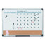 3-in-1 Calendar Planner, 36 X 24, White Surface, Silver Aluminum Frame