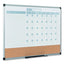 3-in-1 Planner Board, 24 X 18, Natural/white Surface, Silver Aluminum Frame