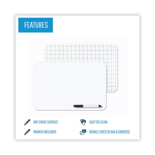 Dry Erase Lap Board, 11.88 X 8.25, White Surface