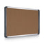 Tech Cork Board, 48 X 36, Tan Surface, Silver/black Aluminum Frame