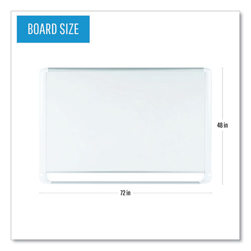 Gold Ultra Magnetic Dry Erase Boards, 72 X 48, White Surface, White Aluminum Frame