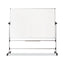 Earth Silver Easy Clean Mobile Revolver Dry Erase Boards, 36 X 48, White Surface, Silver Steel Frame