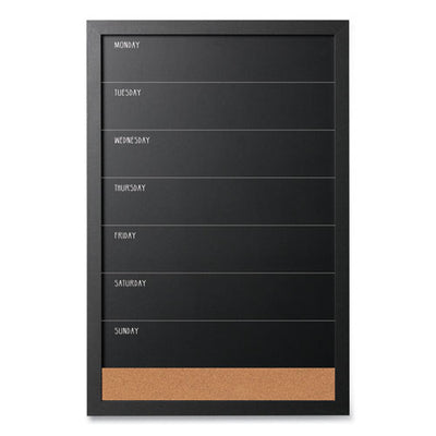 Message Board Sets, Assorted Sizes And Colors, Black Mdf Frame, 3/pack