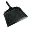 Metal Dust Pan, 12 X 14, 2" Handle, 20-gauge Steel, Black, 12/carton