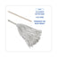 Handle/deck Mops, 16 Oz White Cotton Head, 48" Oak Wood Handle