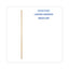 Threaded End Broom Handle, Lacquered Hardwood, 0.94" Dia X 54", Natural