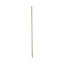 Metal Tip Threaded Hardwood Broom Handle, 1.13" Dia X 60", Natural