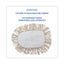 Wedge Dust Mop Head, Cotton, 17.5 X 13.5, White