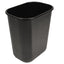 Soft-sided Wastebasket, 14 Qt, Plastic, Black