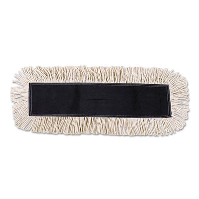 Disposable Dust Mop Head, Cotton, 18w X 5d