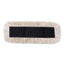 Disposable Dust Mop Head, Cotton, Cut-end, 60w X 5d