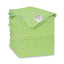 Microfiber Cleaning Cloths, 16 X 16, Green, 24/pack