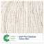 Cut-end Wet Mop Head, Cotton, No. 16 Size, White
