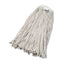 Cut-end Wet Mop Head, Cotton, White, #20, 12/carton