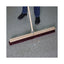 Floor Brush Head, 3.25" Maroon Stiff Polypropylene Bristles, 36" Brush