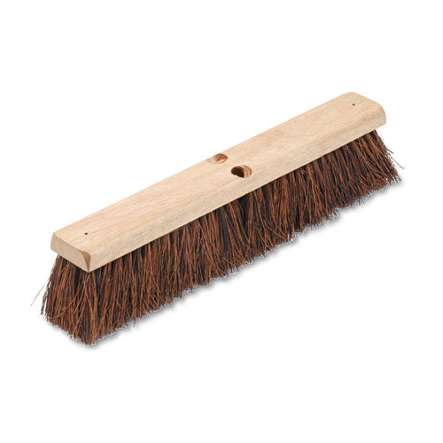 Floor Brush Head, 3" Black Polypropylene Bristles, 24" Brush
