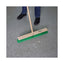 Floor Broom Head, 3" Green Flagged Recycled Pet Plastic Bristles, 24" Brush