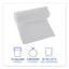 High-density Can Liners, 16 Gal, 6 Microns, 24" X 33", Natural, 50 Bags/roll, 20 Rolls/carton