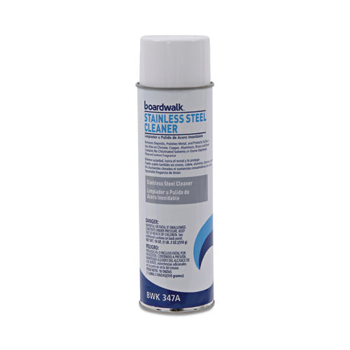 Stainless Steel Cleaner And Polish, Lemon, 18 Oz Aerosol Spray, 12/carton