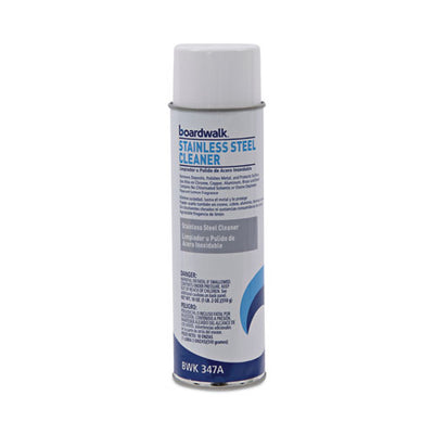 Stainless Steel Cleaner And Polish, Lemon, 18 Oz Aerosol Spray, 12/carton