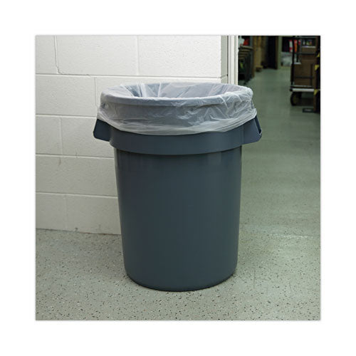 High-density Can Liners, 60 Gal, 14 Microns, 38" X 58", Natural, 25 Bags/roll, 8 Rolls/carton