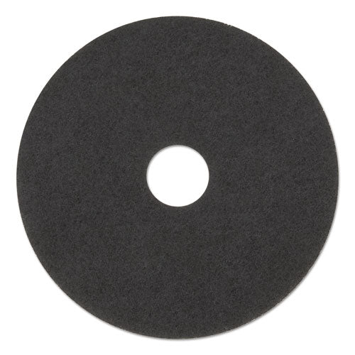 Stripping Floor Pads, 14" Diameter, Black, 5/carton