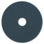 Scrubbing Floor Pads, 14" Diameter, Blue, 5/carton