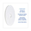 Polishing Floor Pads, 15" Diameter, White, 5/carton