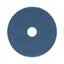 Scrubbing Floor Pads, 17" Diameter, Blue, 5/carton